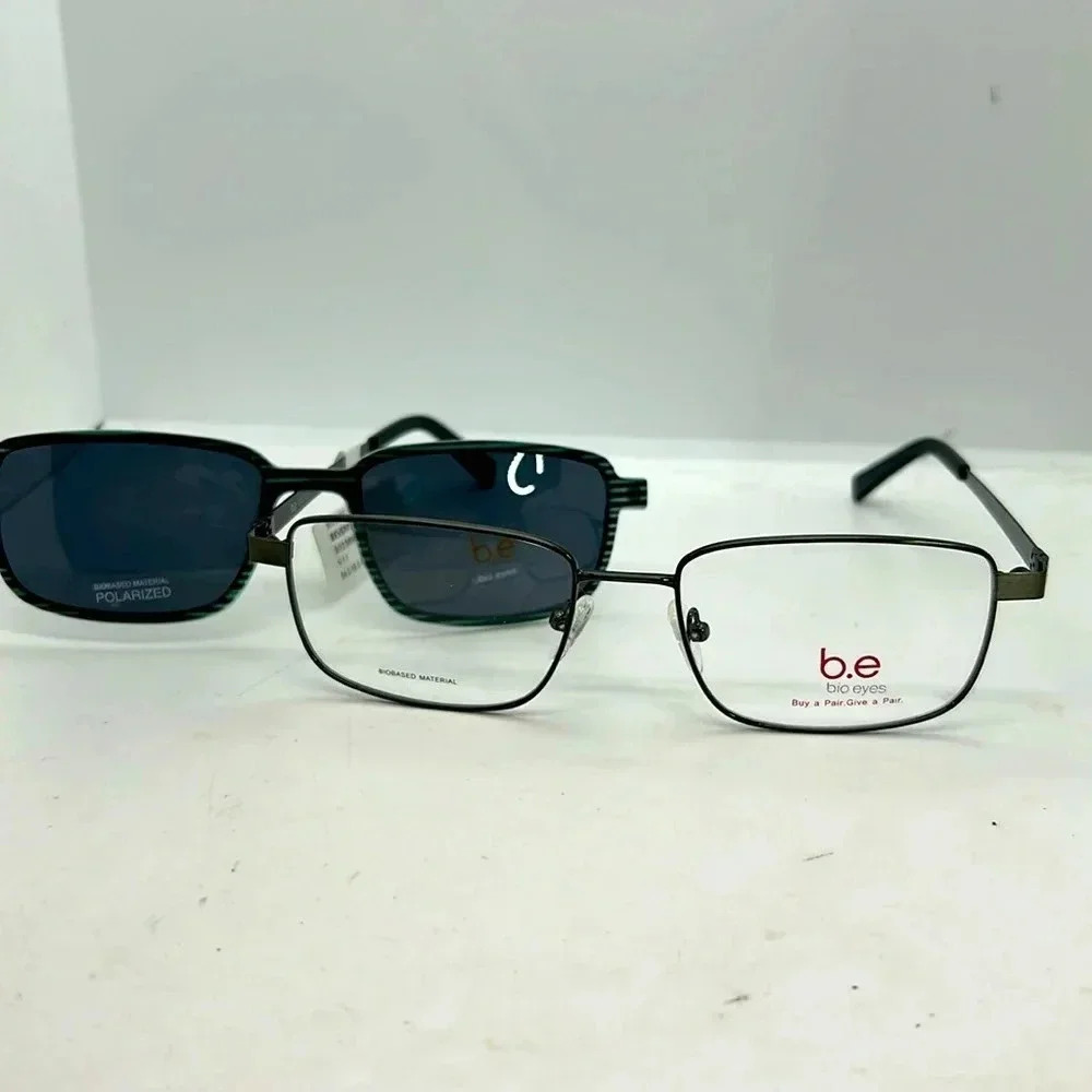 BioEyes VERNON 30338900 Men Eyeglasses Frames RXable Gummetal NWT